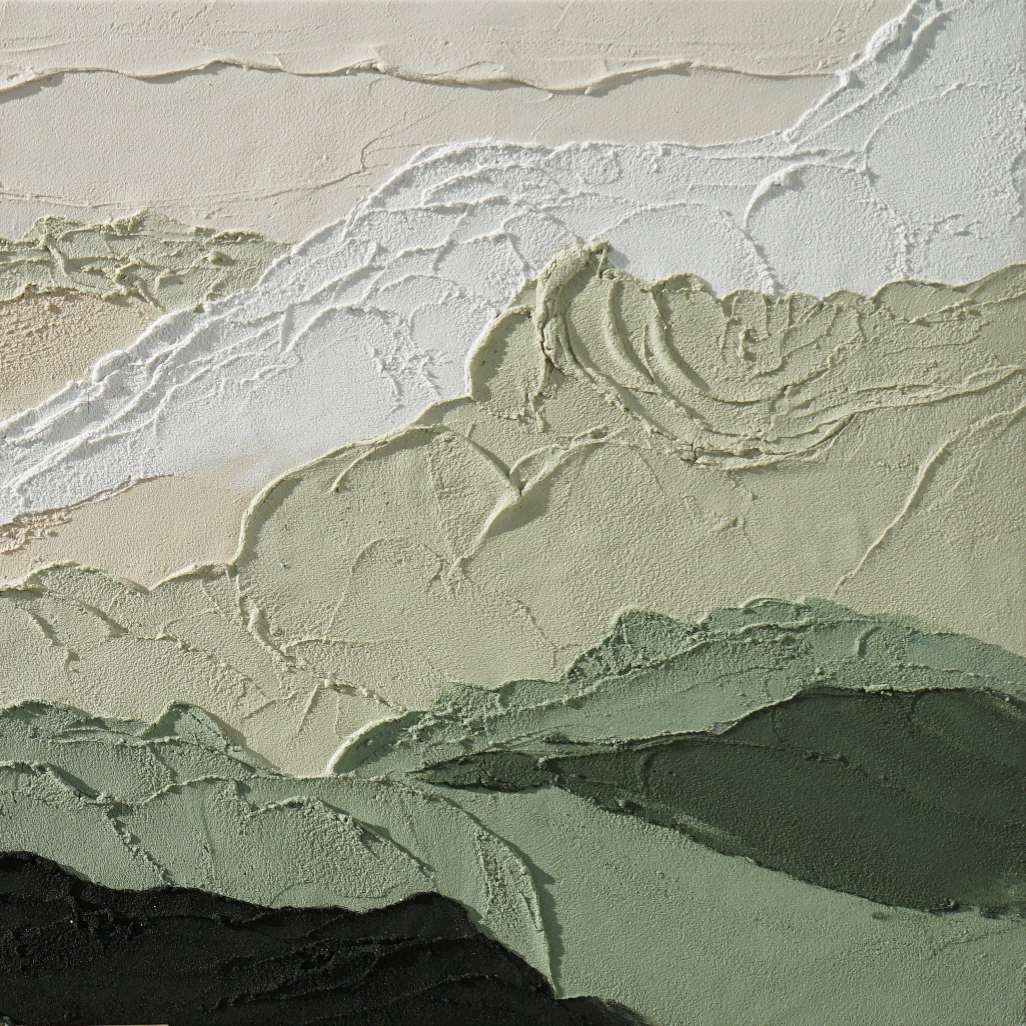 Dipinto a mano acrilico su tela Scenario Astratto 60x150cm