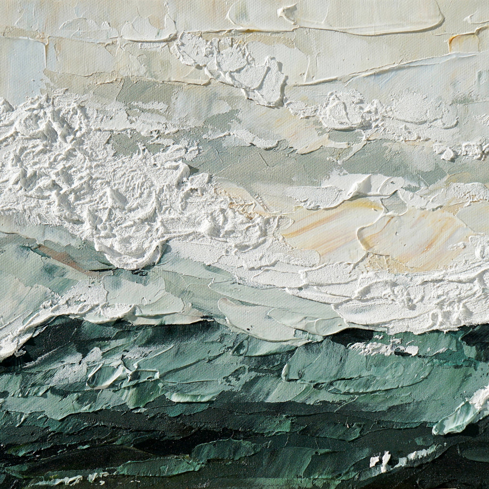 Dipinto a mano acrilico su tela Scenario Astratto 60x150cm