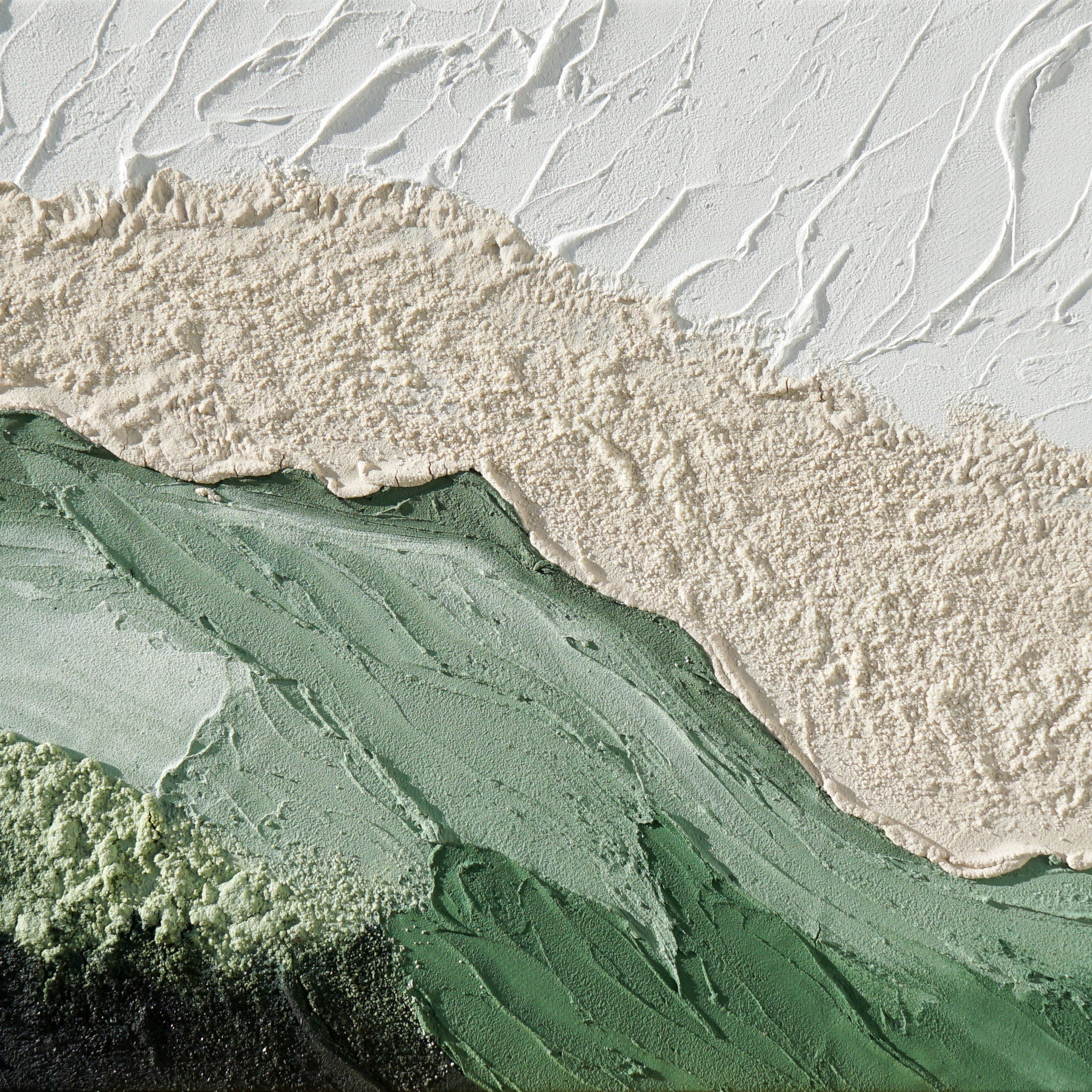 Dipinto a mano acrilico su tela Scenario Astratto 60x150cm