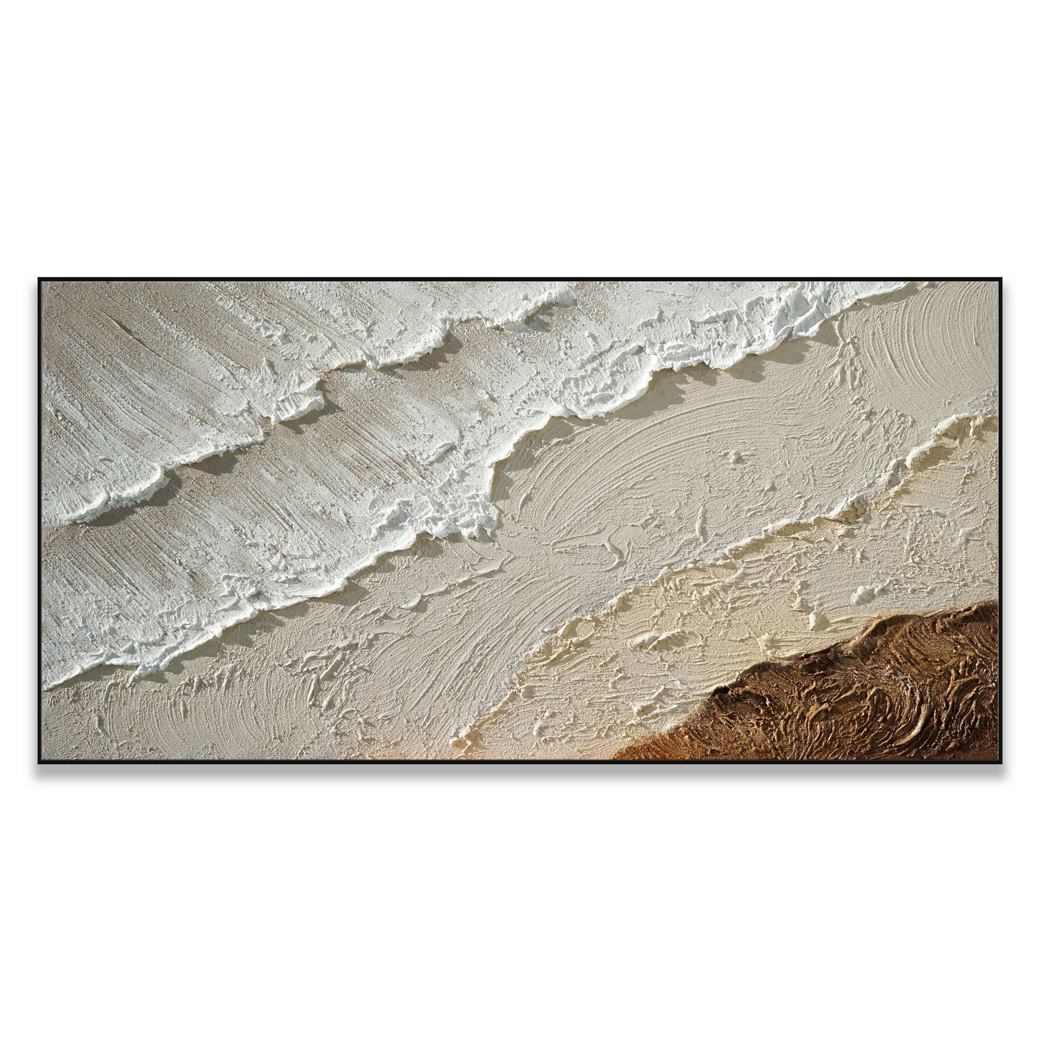 Dipinto a mano acrilico su tela Scenario Astratto 70x140cm