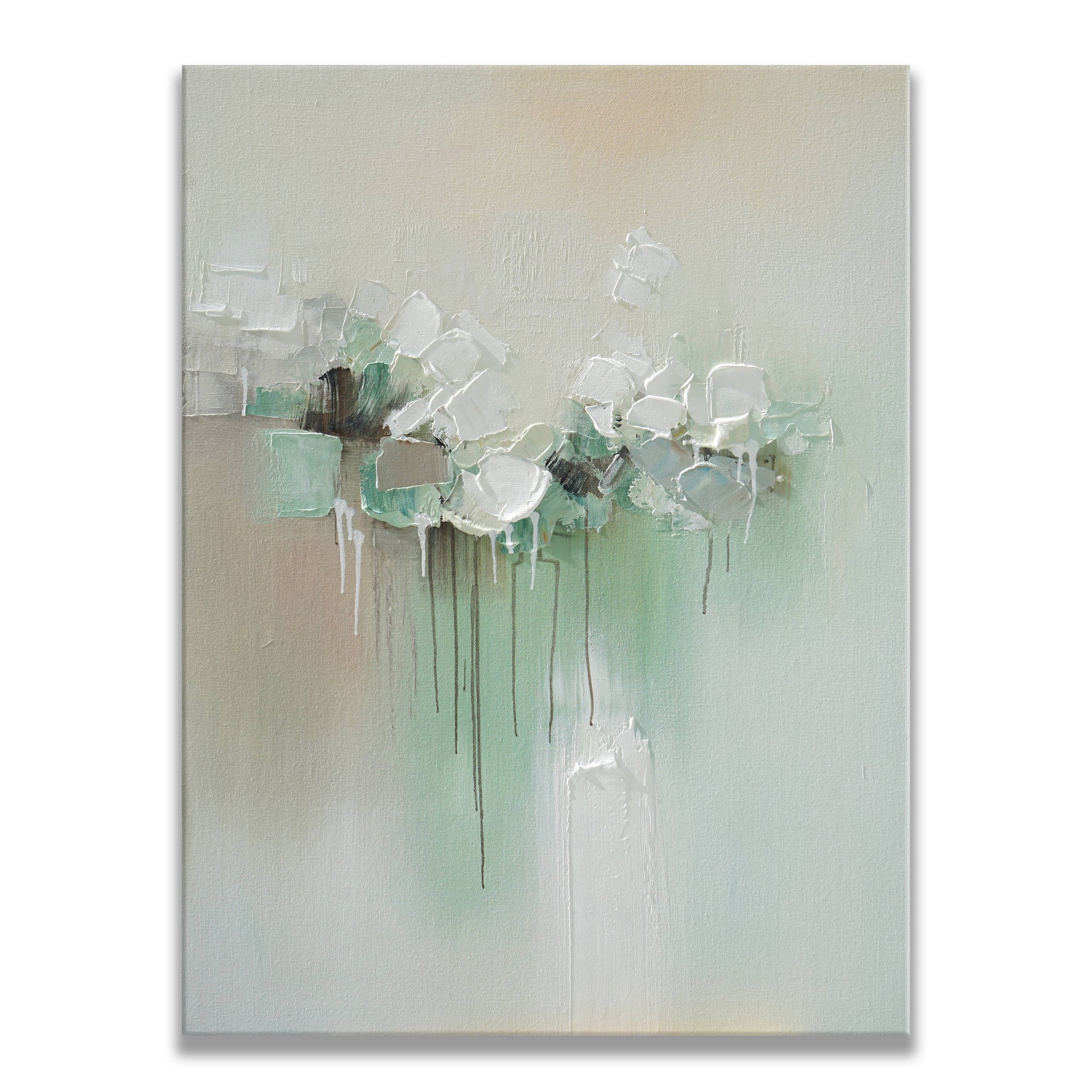 Dipinto a mano acrilico su tela Floreale 75x100cm