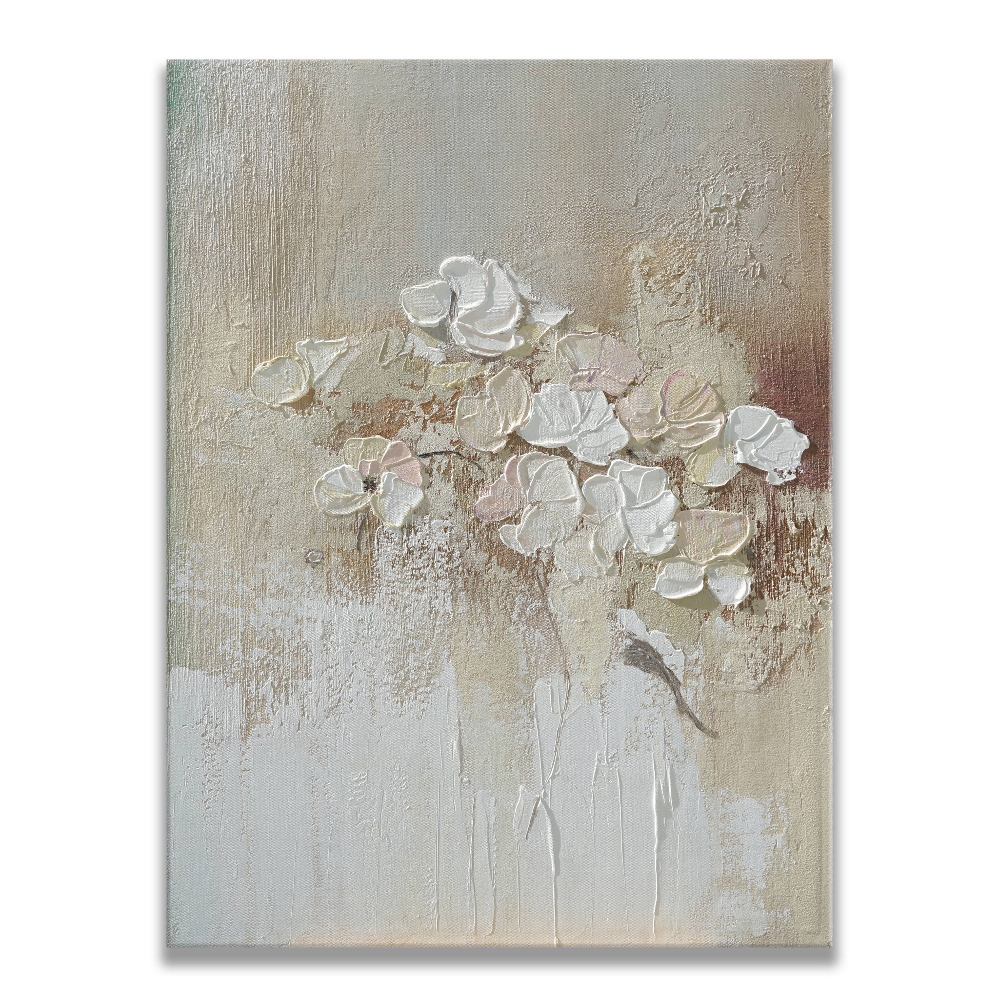 Dipinto a mano acrilico su tela Floreale 75x100cm