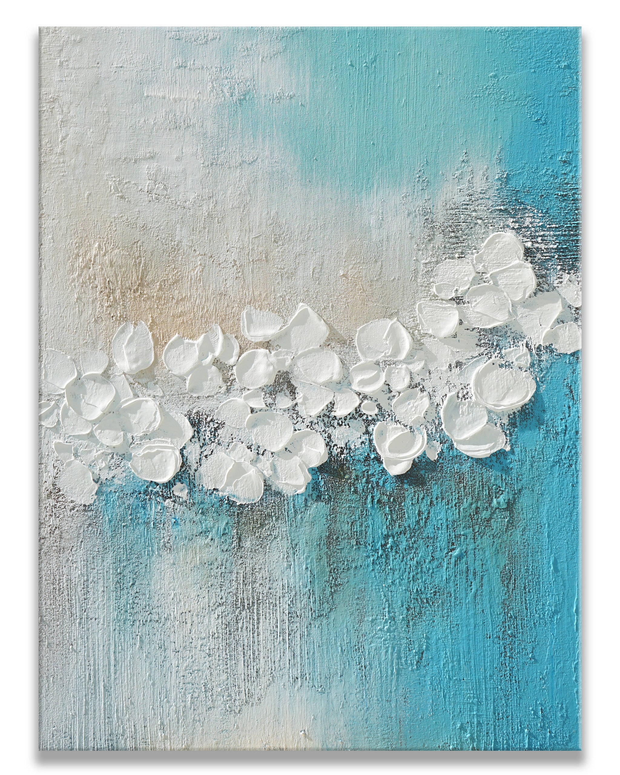 Dipinto a mano acrilico su tela Floreale 75x100cm
