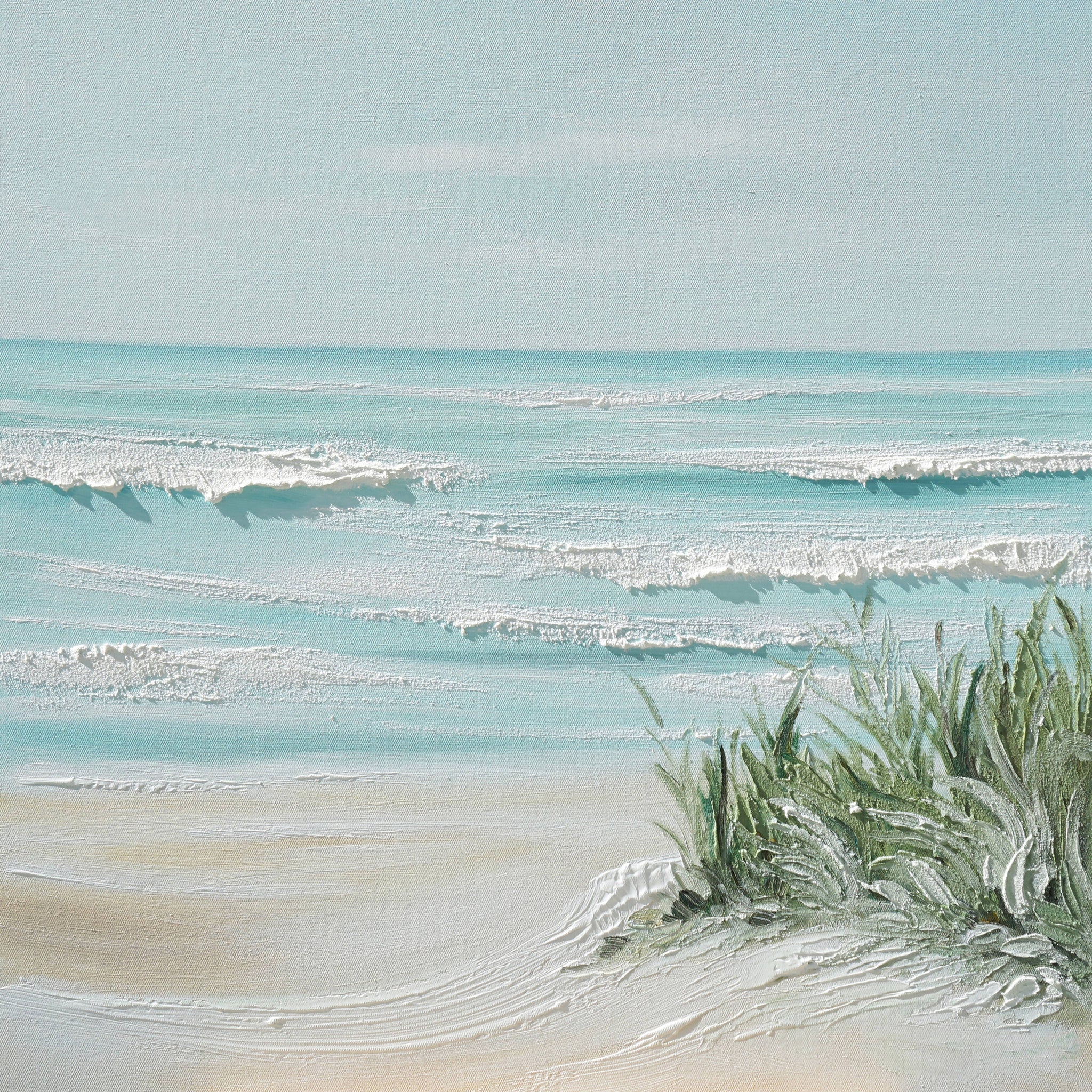 Dipinto a mano acrilico su tela Scenario Astratto 75x100cm