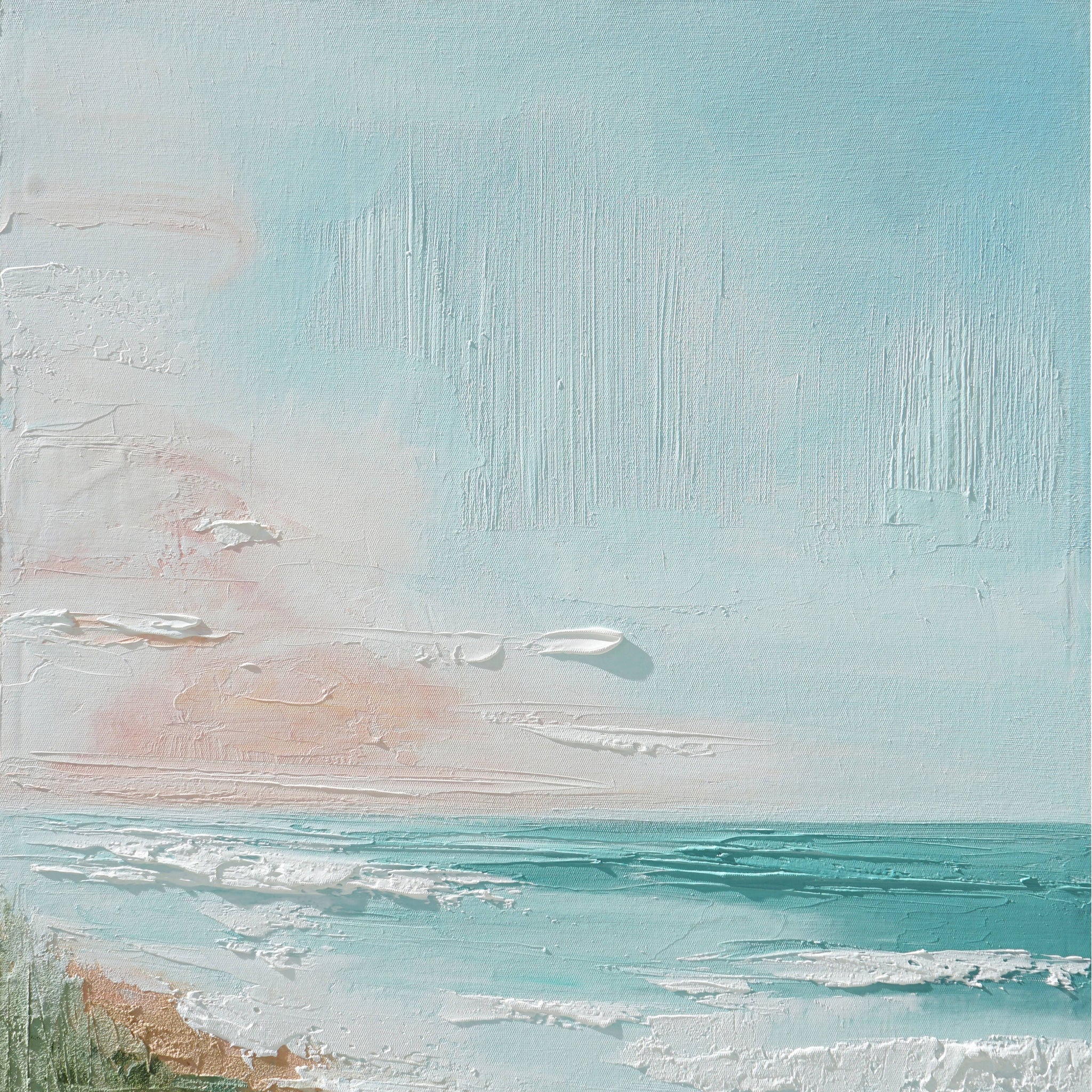 Dipinto a mano acrilico su tela Scenario Astratto 75x100cm
