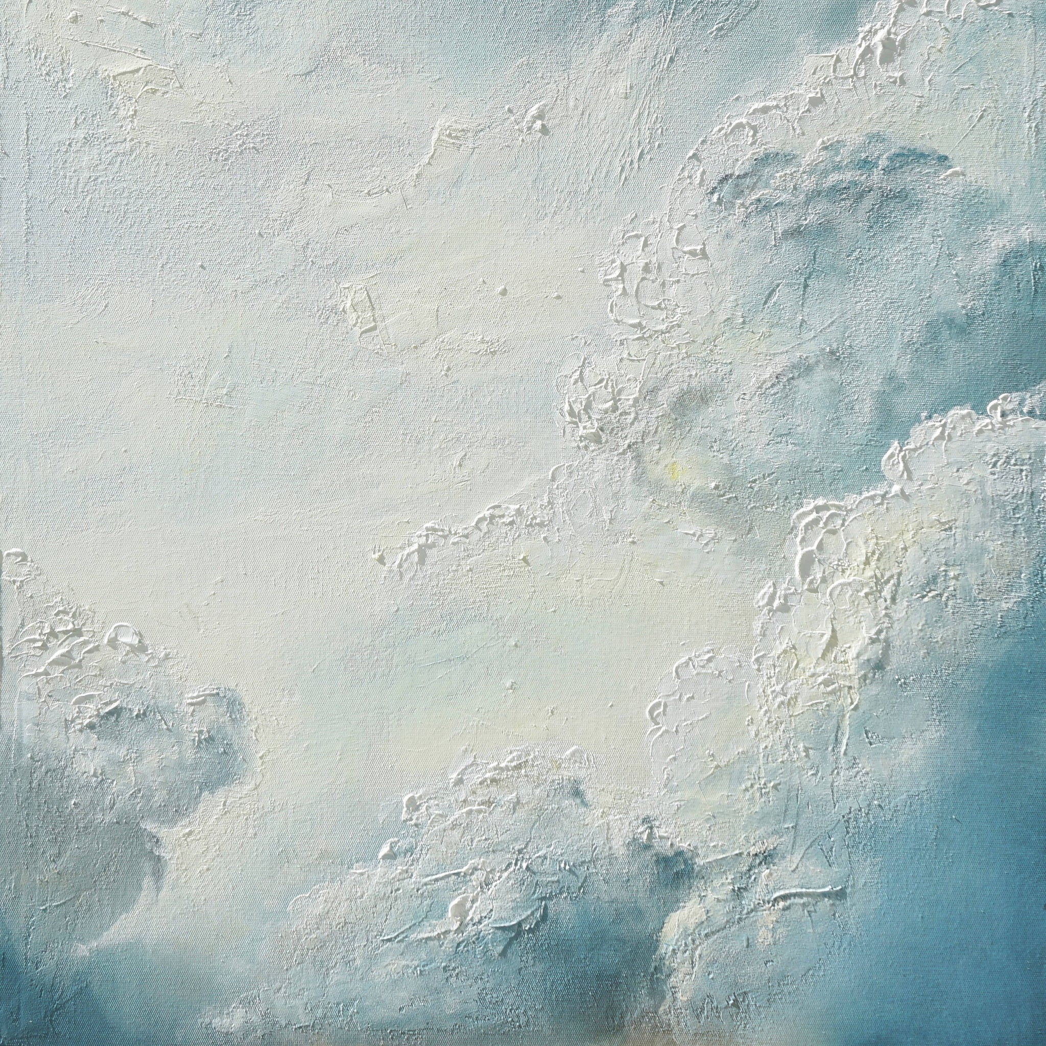 Dipinto a mano acrilico su tela Scenario Astratto 75x100cm
