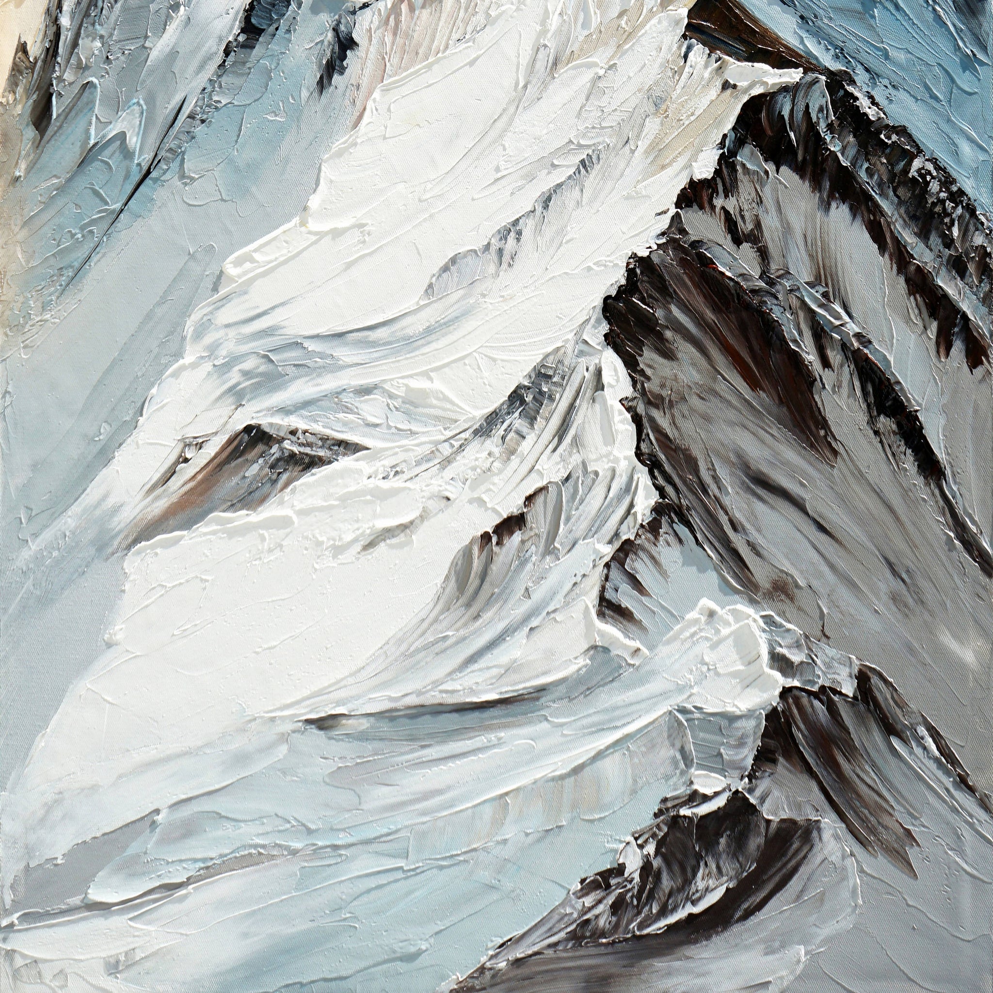 Dipinto a mano acrilico su tela Scenario Astratto 70x140cm