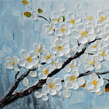Dipinto a mano acrilico su tela Floreale  60x150cm