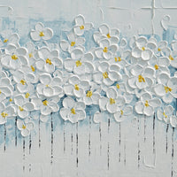 Dipinto a mano acrilico su tela Floreale  60x150cm
