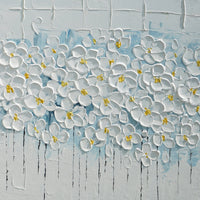 Dipinto a mano acrilico su tela Floreale  60x150cm