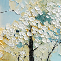 Dipinto a mano acrilico su tela Floreale  60x150cm