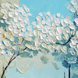 Dipinto a mano acrilico su tela Floreale  60x150cm