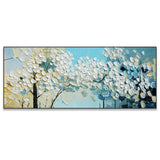 Dipinto a mano acrilico su tela Floreale  60x150cm