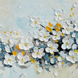 Dipinto a mano acrilico su tela Floreale  60x150cm
