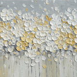 Dipinto a mano acrilico su tela Floreale  60x150cm