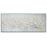 Dipinto a mano acrilico su tela Floreale  60x150cm
