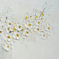 Dipinto a mano acrilico su tela Floreale  60x150cm