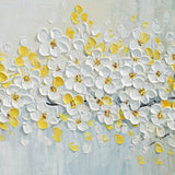 Dipinto a mano acrilico su tela Floreale  60x150cm