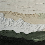 Dipinto a mano acrilico su tela Scenario Astratto  60x150cm