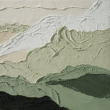 Dipinto a mano acrilico su tela Scenario Astratto  60x150cm
