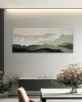 Dipinto a mano acrilico su tela Scenario Astratto  60x150cm