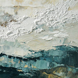 Dipinto a mano acrilico su tela Scenario Astratto  60x150cm