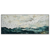 Dipinto a mano acrilico su tela Scenario Astratto  60x150cm