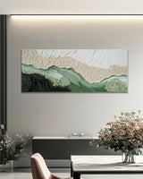 Dipinto a mano acrilico su tela Scenario Astratto  60x150cm