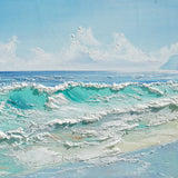 Dipinto a mano acrilico su tela Scenario Astratto  60x150cm