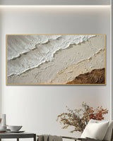 Dipinto a mano acrilico su tela Scenario Astratto  70x140cm