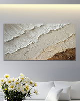 Dipinto a mano acrilico su tela Scenario Astratto  70x140cm