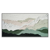 Dipinto a mano acrilico su tela Scenario Astratto  70x140cm
