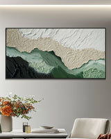 Dipinto a mano acrilico su tela Scenario Astratto  70x140cm