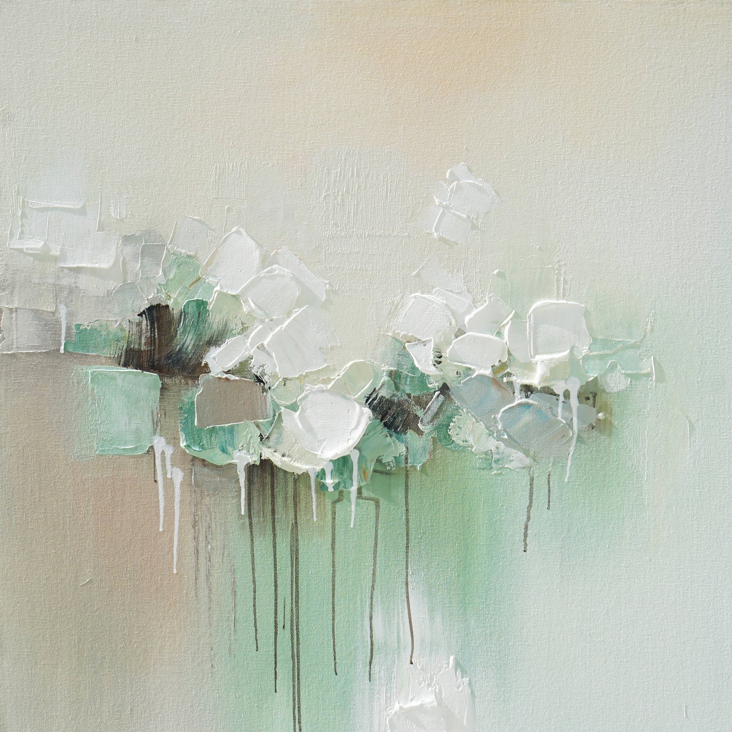 Dipinto a mano acrilico su tela Floreale  75x100cm