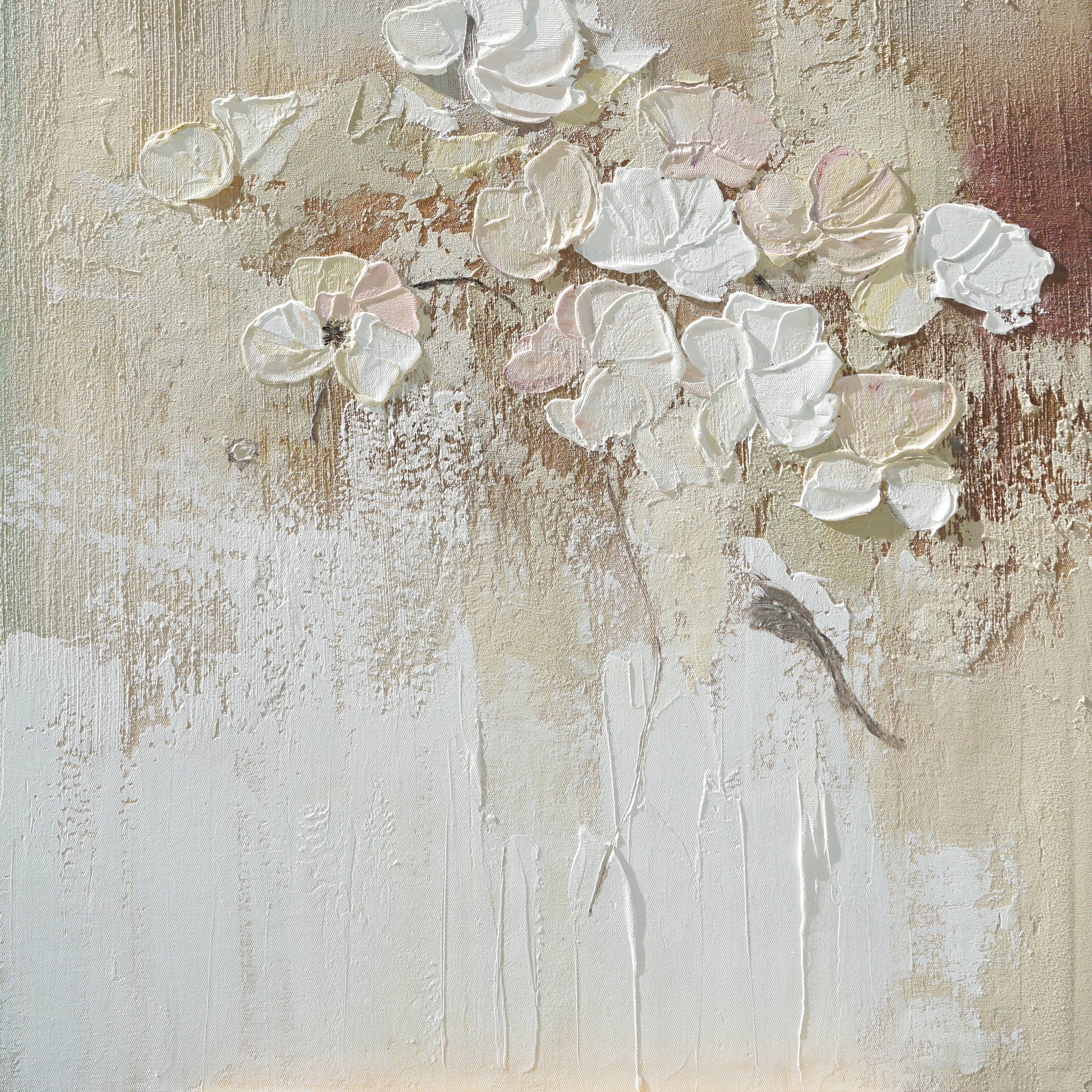 Dipinto a mano acrilico su tela Floreale  75x100cm