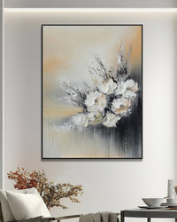 Dipinto a mano acrilico su tela Floreale  75x100cm