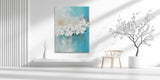 Dipinto a mano acrilico su tela Floreale  75x100cm