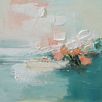 Dipinto a mano acrilico su tela Scenario Astratto  75x100cm