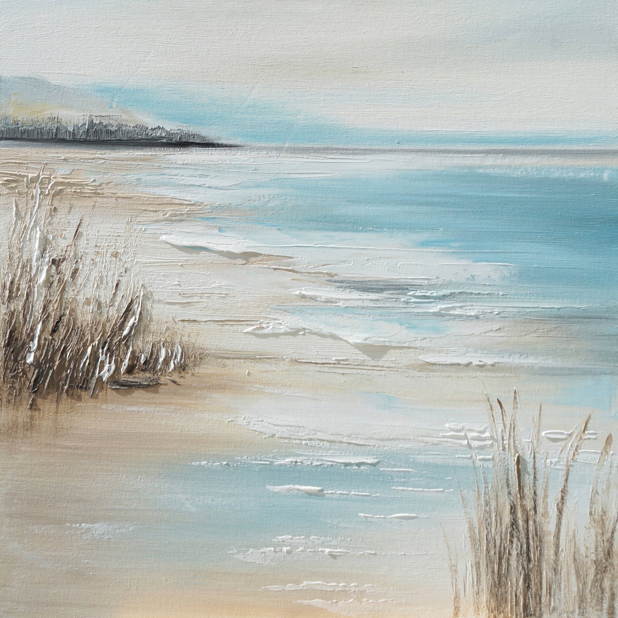 Dipinto a mano acrilico su tela Scenario Astratto  75x100cm