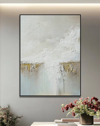 Dipinto a mano acrilico su tela Scenario Astratto  75x100cm