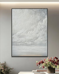 Dipinto a mano acrilico su tela Scenario Astratto  75x100cm