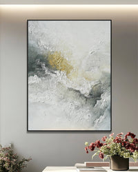 Dipinto a mano acrilico su tela Scenario Astratto  75x100cm