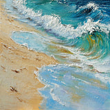 Dipinto a mano acrilico su tela Scenario Astratto  70x140cm