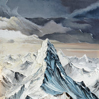 Dipinto a mano acrilico su tela Scenario Astratto  70x140cm