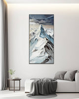 Dipinto a mano acrilico su tela Scenario Astratto  70x140cm
