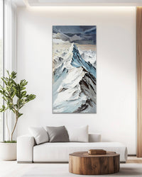 Dipinto a mano acrilico su tela Scenario Astratto  70x140cm