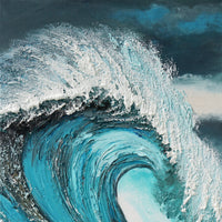 Dipinto a mano acrilico su tela Scenario Astratto  70x140cm