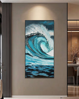 Dipinto a mano acrilico su tela Scenario Astratto  70x140cm