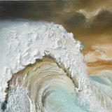 Dipinto a mano acrilico su tela Scenario Astratto  70x140cm