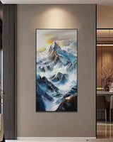 Dipinto a mano acrilico su tela Scenario Astratto  70x140cm